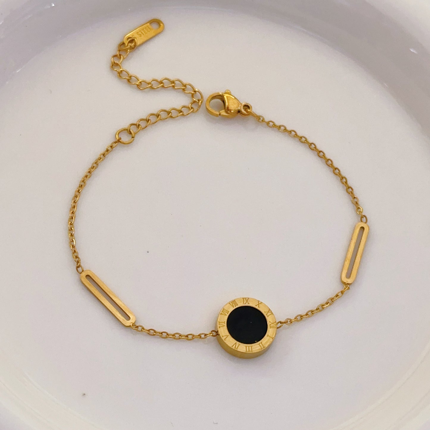 EAMIN Buddhist Gold Bracelet - Premium Alloy & Cubic Zirconia
