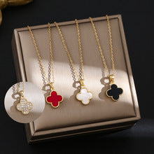 EAMIN Four Leaf Clover Choker - Lucky Charm Necklace