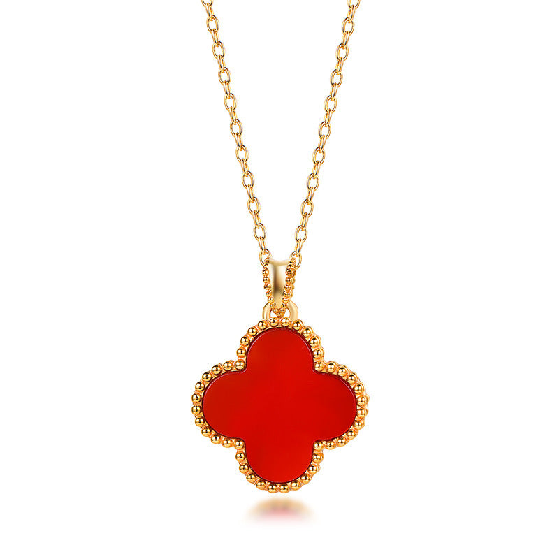 EAMIN Four Leaf Clover Choker - Lucky Charm Necklace