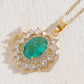 EAMIN Zirconia Jewelry Set - Luxury Earrings & Necklace Combo