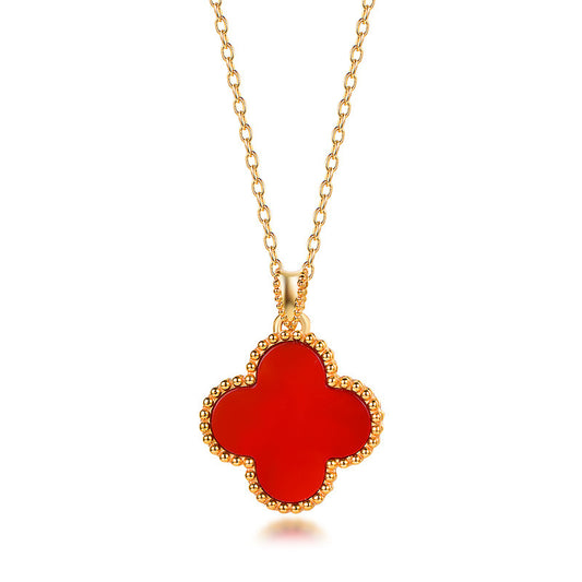 EAMIN Four Leaf Clover Choker - Lucky Charm Necklace