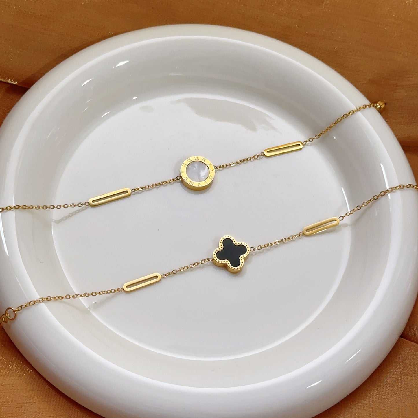 EAMIN Buddhist Gold Bracelet - Premium Alloy & Cubic Zirconia